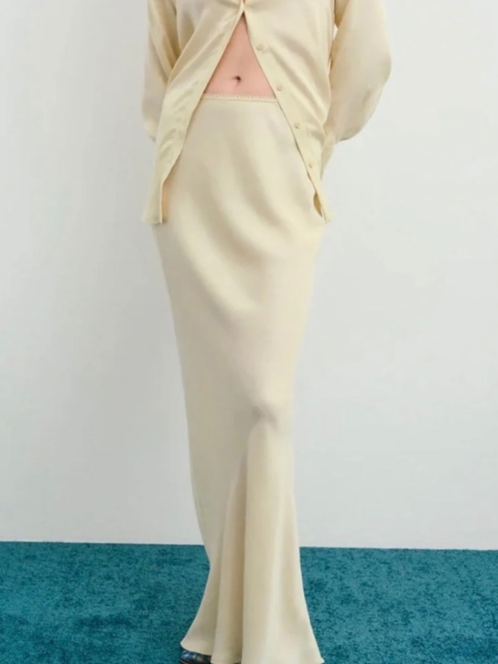 Yellow For Love And Lemons “Clarabell” Maxi Skirt Sz Medium